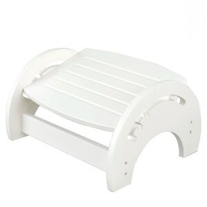 KidKraft White 3 Position Adjustable Wood Stool For Nursing. GUC/Original Box.